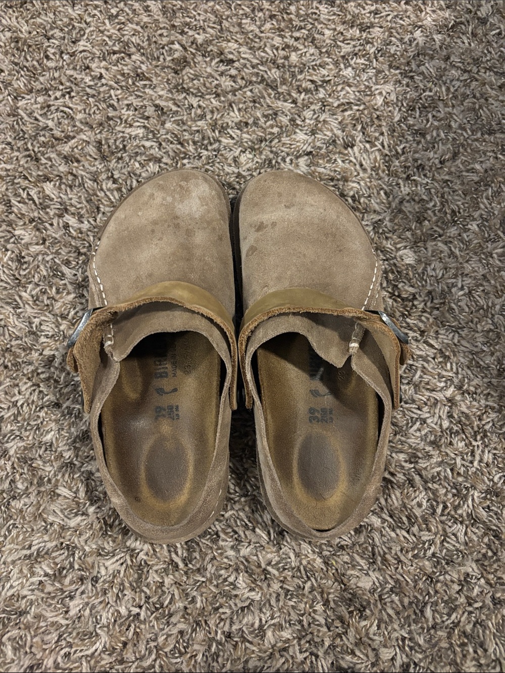 Women’s Brown Suede Slip-On Clogs